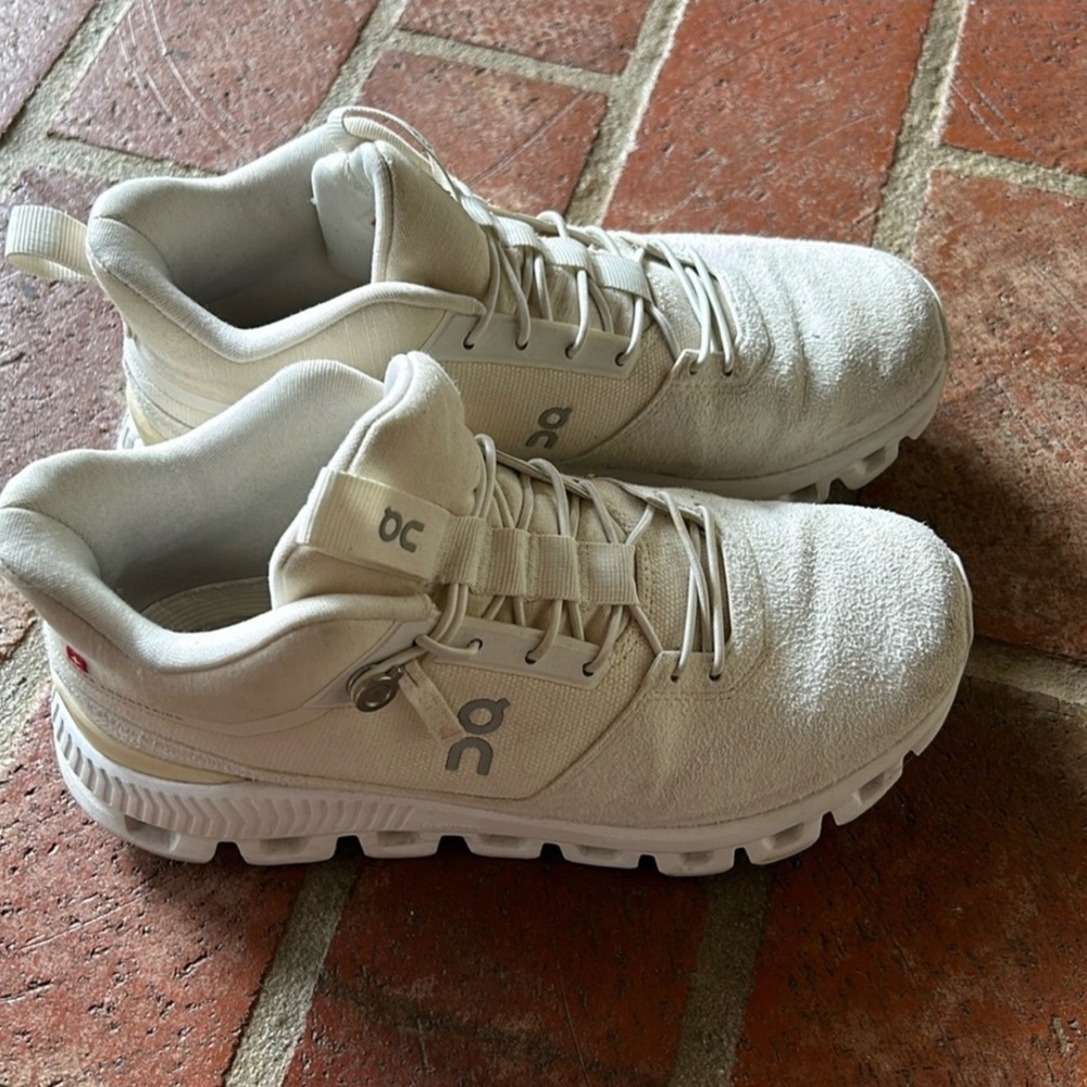 On Running Cream Athletic Shoes